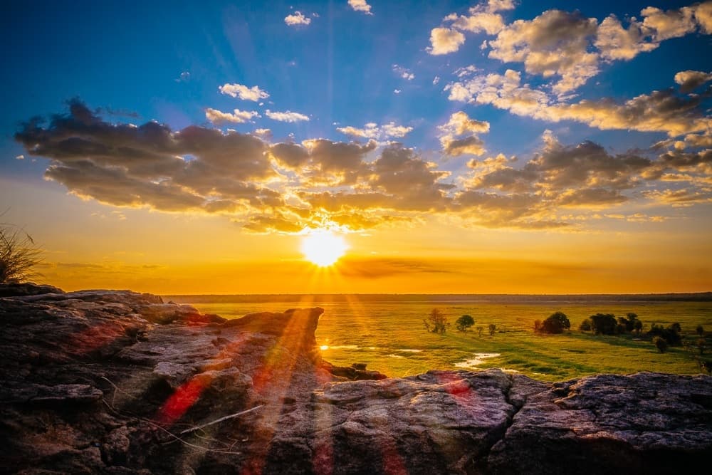 zonsondergang ubirr
